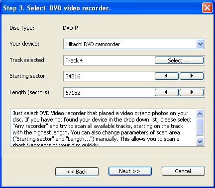 Recover DVD Video - Step 3