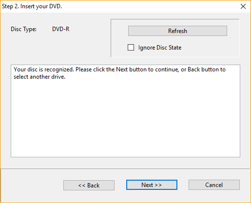 Step 2. Insert DVD