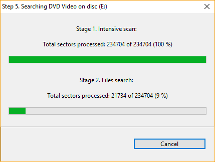 Step 5. Searching DVD video files